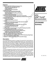 AT91M42800-33CI Datasheet Cover