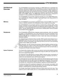 AT91M55800-33AI Datasheet Page 9