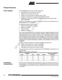 AT91M55800-33AI Datasheet Page 12