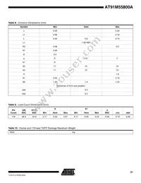 AT91M55800-33AI Datasheet Page 21