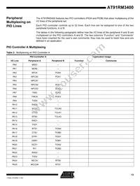 AT91RM3400-AU-002 Datasheet Page 13