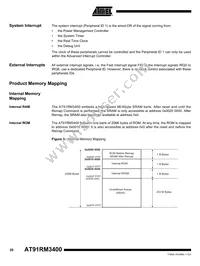 AT91RM3400-AU-002 Datasheet Page 20