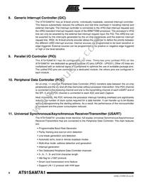 AT91SAM7A1-AU Datasheet Page 8