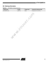 AT91SAM7A1-AU Datasheet Page 15