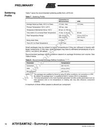 AT91SAM7A2-AU Datasheet Page 14