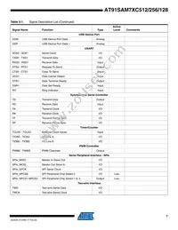 AT91SAM7XC512-CU Datasheet Page 7