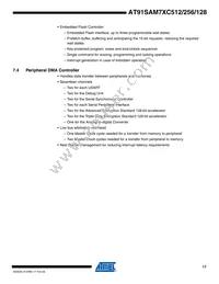 AT91SAM7XC512-CU Datasheet Page 17