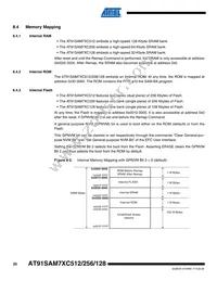 AT91SAM7XC512-CU Datasheet Page 20