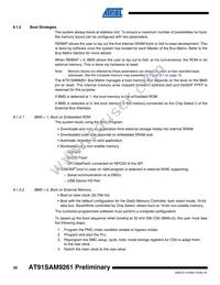 AT91SAM9261-CJ-999 Datasheet Page 20