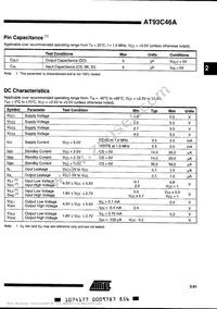 AT93C46A-10SC Datasheet Page 3