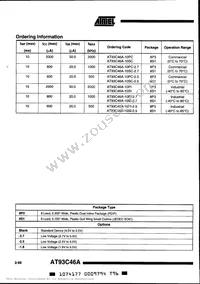 AT93C46A-10SC Datasheet Page 10