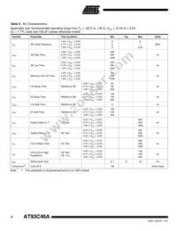 AT93C46A-10TU-1.8 Datasheet Page 4