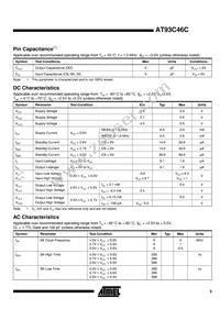 AT93C46C-10SI Datasheet Page 3