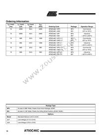 AT93C46C-10SI Datasheet Page 10
