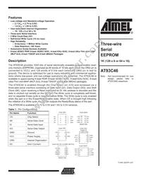 AT93C46Y6-10YH-1.8 Datasheet Cover
