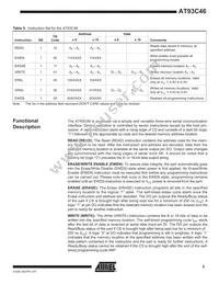 AT93C46Y6-10YH-1.8 Datasheet Page 5