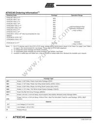 AT93C46Y6-10YH-1.8 Datasheet Page 10
