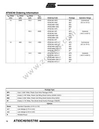 AT93C66-10SC Datasheet Page 10