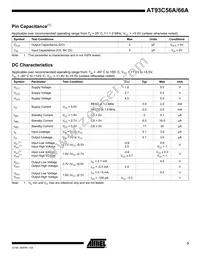 AT93C66A-10TI-2.7-T Datasheet Page 3