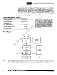 AT93C86A-10TI-2.7 Datasheet Page 2