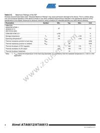 ATA6613P-PLQW Datasheet Page 4