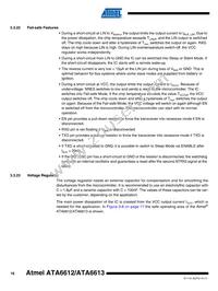 ATA6613P-PLQW Datasheet Page 16