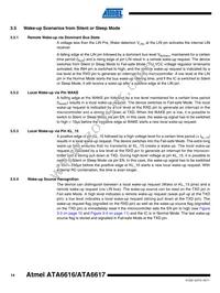 ATA6617-P3QW Datasheet Page 14