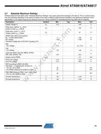 ATA6617-P3QW Datasheet Page 19