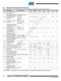 ATA6617-P3QW Datasheet Page 22