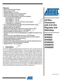 ATA6626-PGPW Datasheet Cover