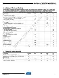 ATA6662-TAQY 19 Datasheet Page 9