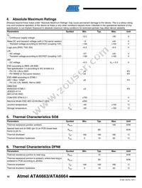 ATA6664-TAQY Datasheet Page 10