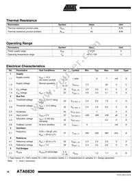 ATA6830-PKH Datasheet Page 16