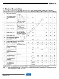 ATA6838-PXQW Datasheet Page 9