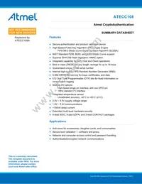 ATECC108-SSHDA-T Datasheet Cover