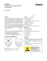 ATF-50189-TR1 Datasheet Cover