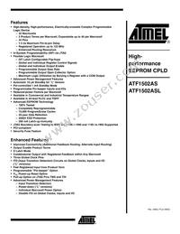 ATF1502AS-15JI44 Datasheet Cover