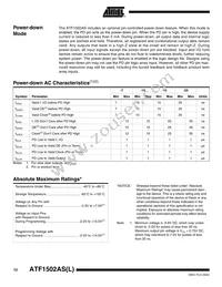 ATF1502AS-15JI44 Datasheet Page 12