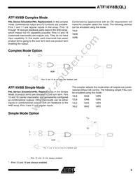 ATF16V8BQL-15XI Datasheet Page 9