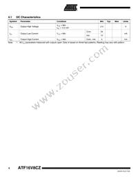 ATF16V8CZ-12JX Datasheet Page 4