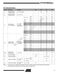 ATF20V8BQL-15PU Datasheet Page 3