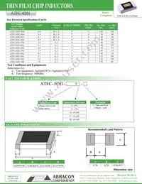 ATFC-0201-8N2G-T Datasheet Page 2