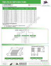 ATFC-0402-20N8G-T Datasheet Page 2