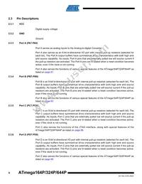 ATMEGA164P-20MCUR Datasheet Page 6