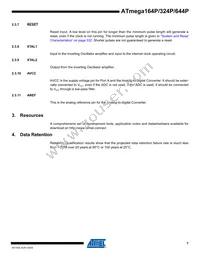 ATMEGA164P-20MCUR Datasheet Page 7