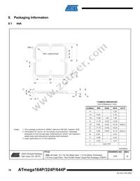 ATMEGA164P-20MCUR Datasheet Page 18