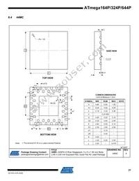 ATMEGA164P-20MCUR Datasheet Page 21