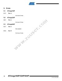 ATMEGA164P-20MCUR Datasheet Page 22