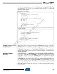 ATMEGA165V-8AI Datasheet Page 21