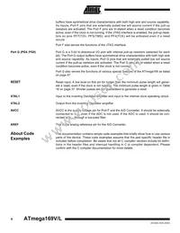 ATMEGA169V-1MC Datasheet Page 6